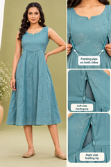 Maternity Sleeveless Kurti (MAT-051)