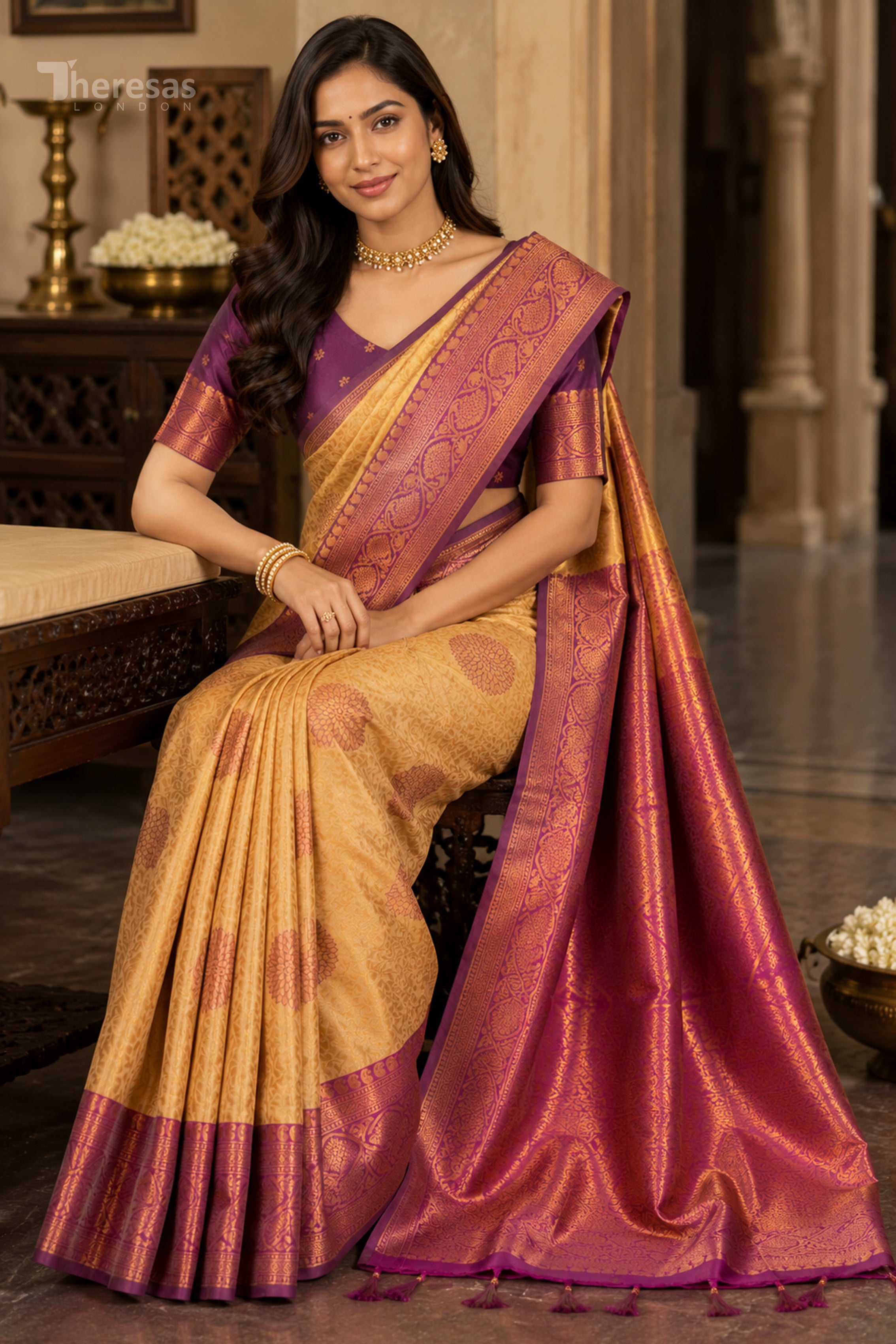 Saree with Stitched Blouse (SAR-520)