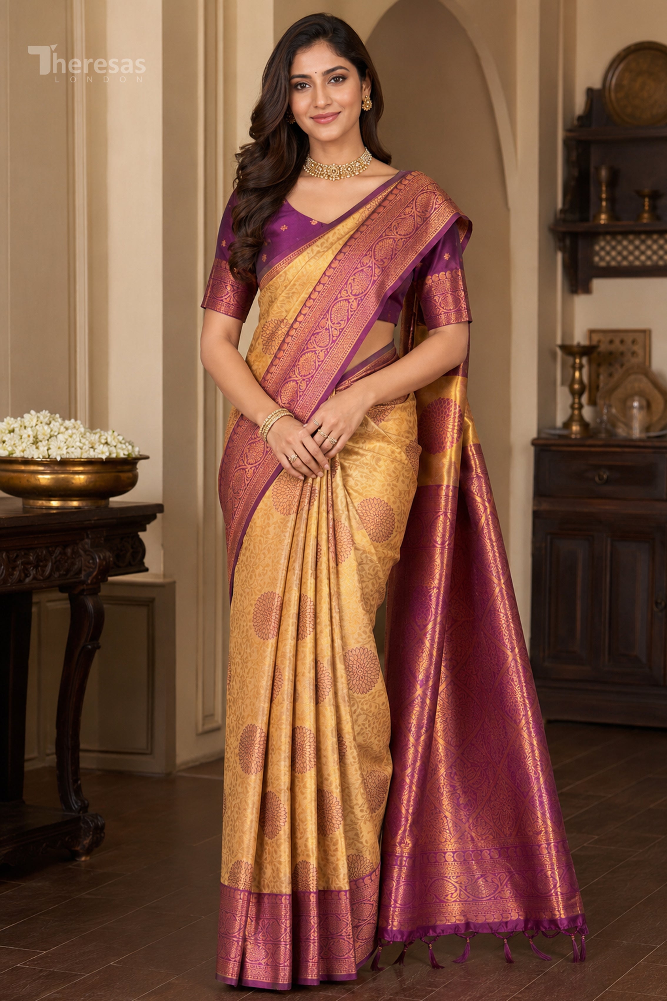 Saree with Stitched Blouse (SAR-520)
