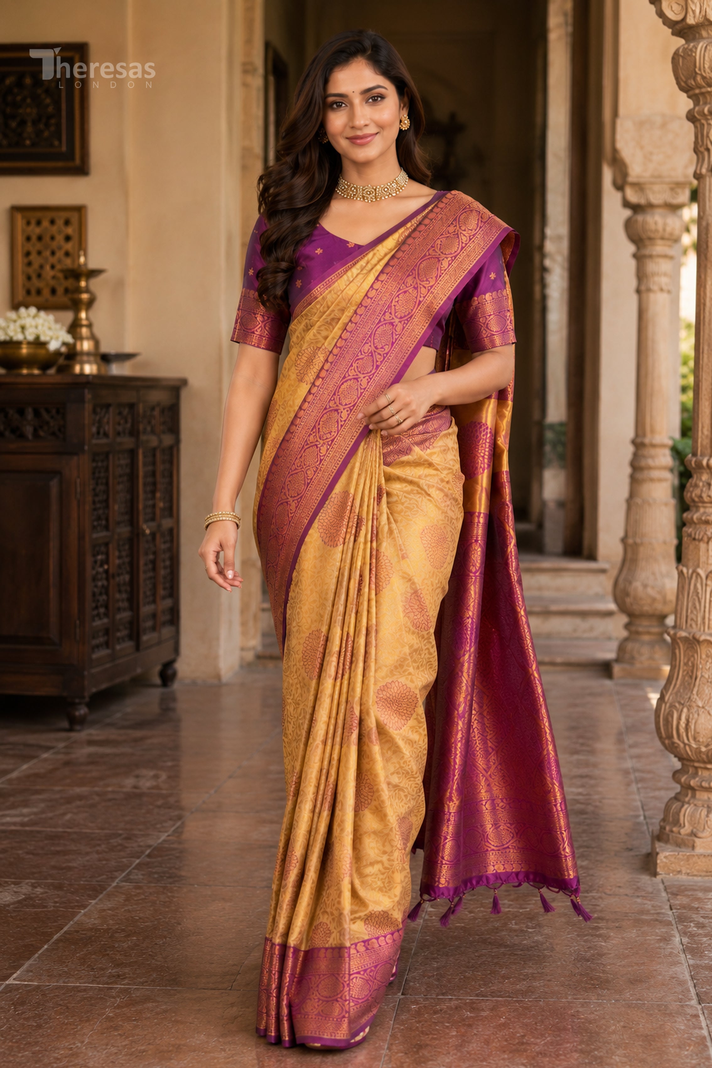 Saree with Stitched Blouse (SAR-520)
