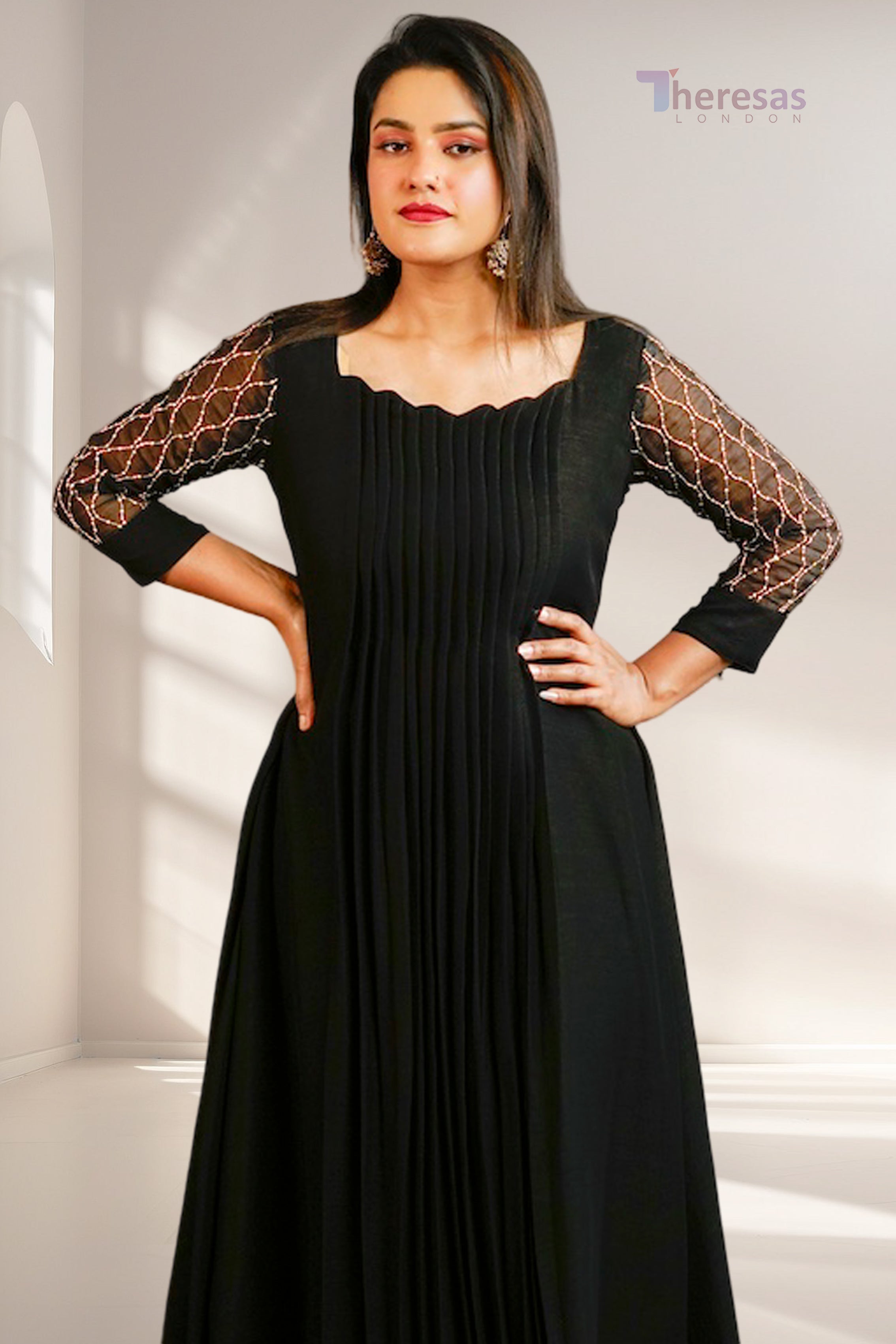 Scalloped Neckline Kurti (KRT-508)