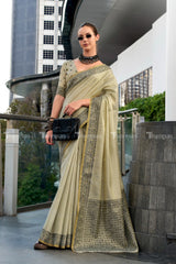 Linen Tissue Silk Saree