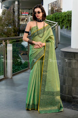 Linen Tissue Silk Saree