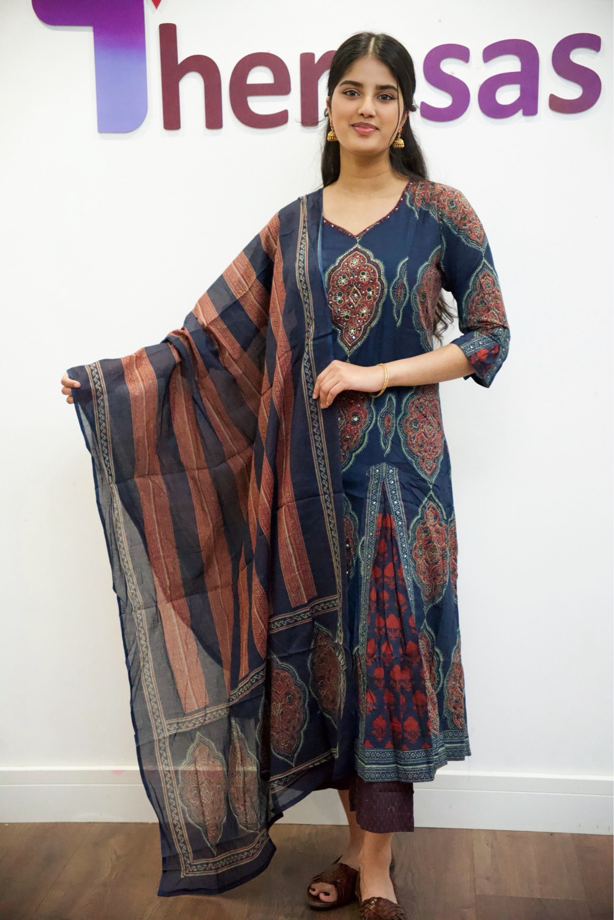Panel Cut Kurti Set