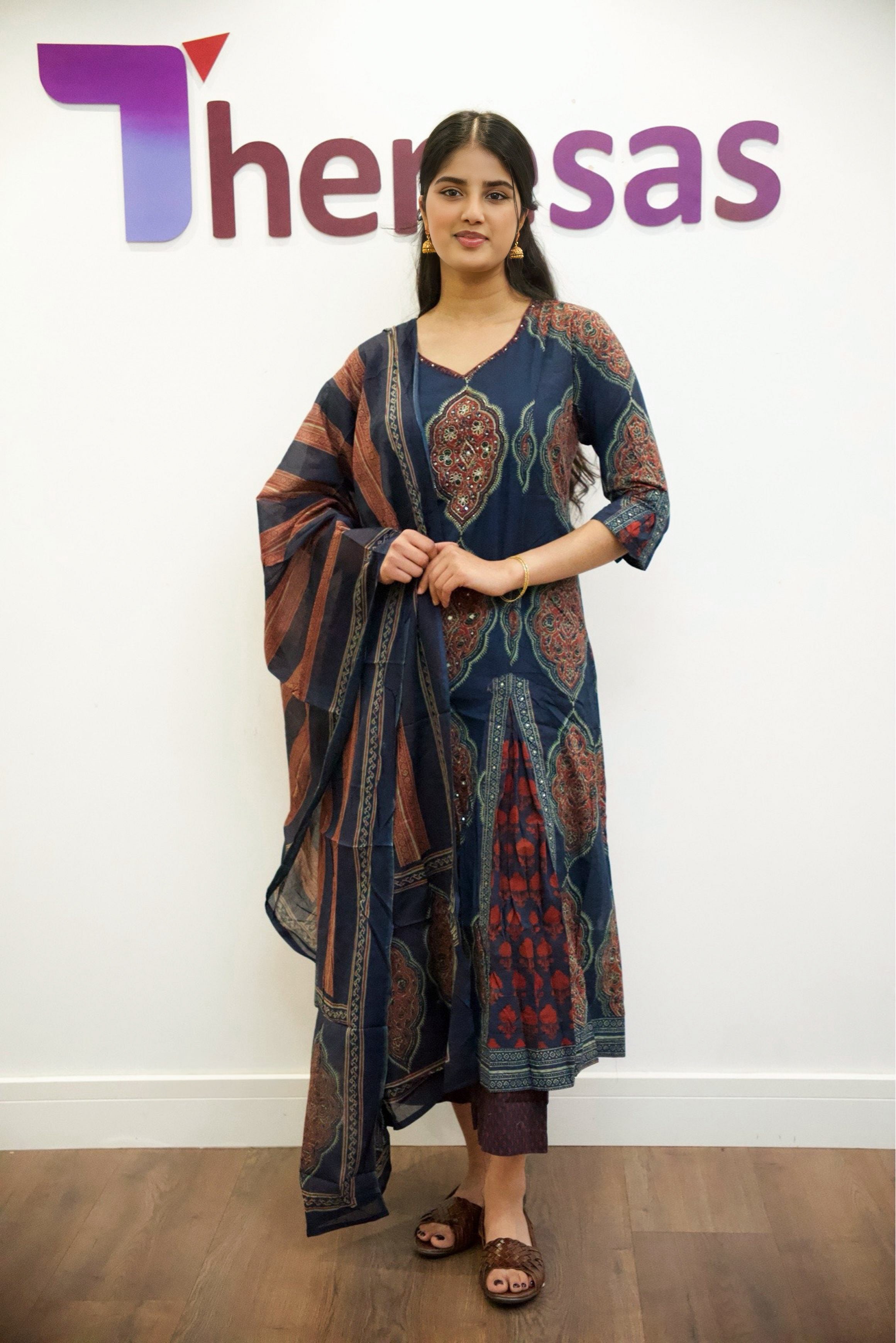 Panel Cut Kurti Set