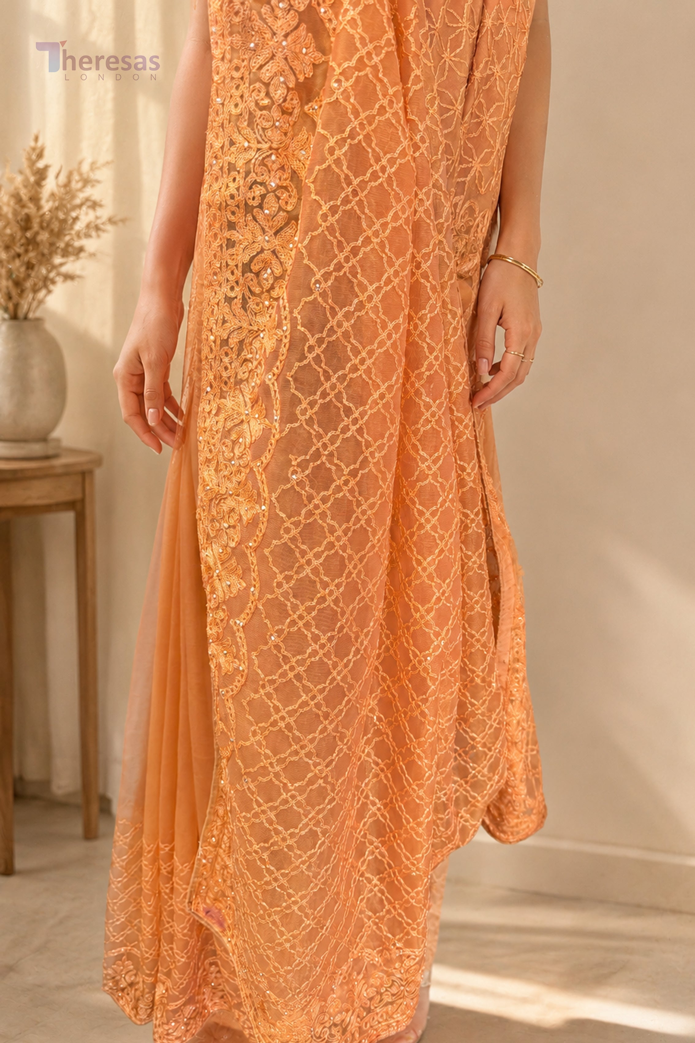 Saree with Stitched Blouse (SAR-562)