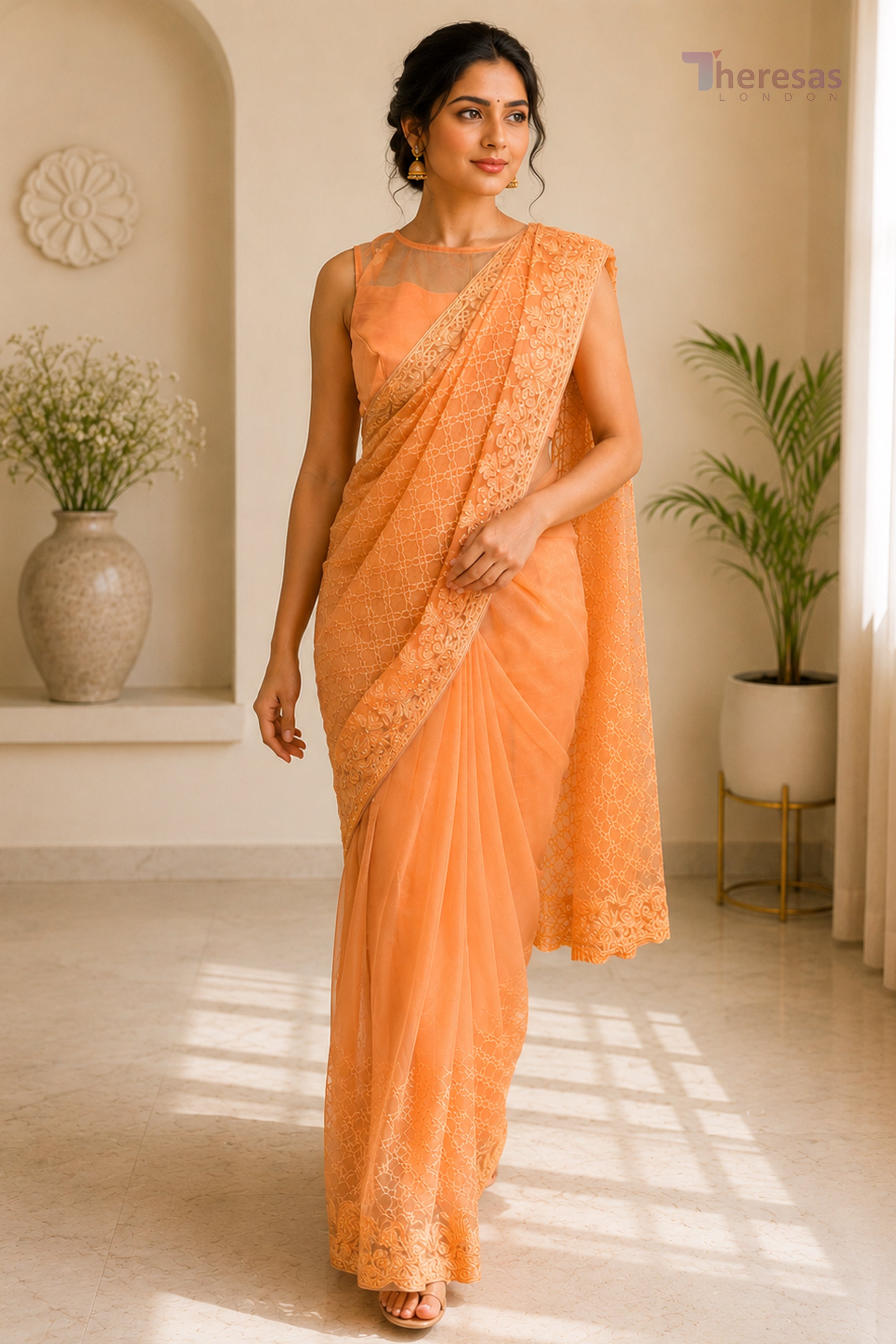Saree with Stitched Blouse (SAR-562)