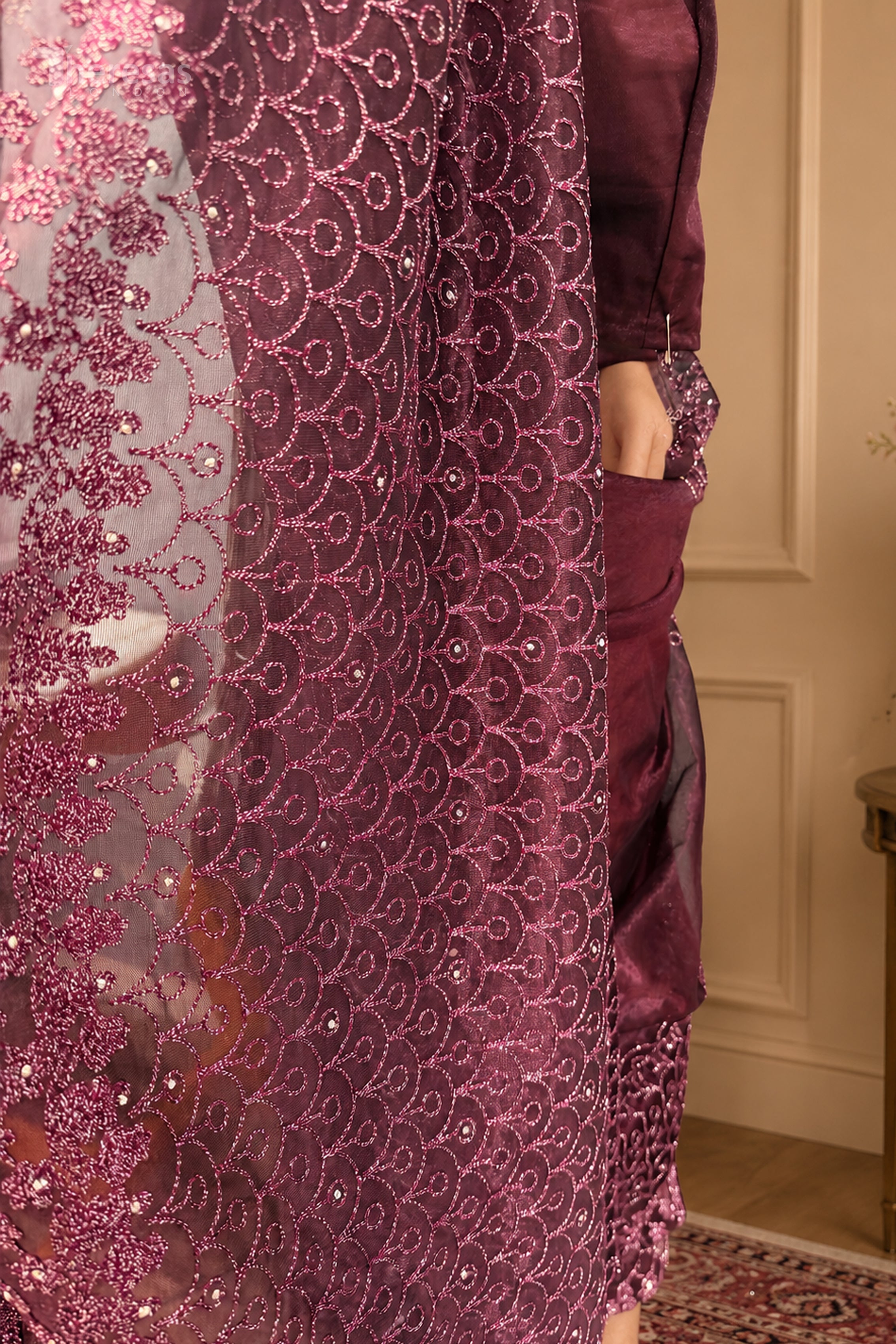 Saree with Stitched Blouse (SAR-563)