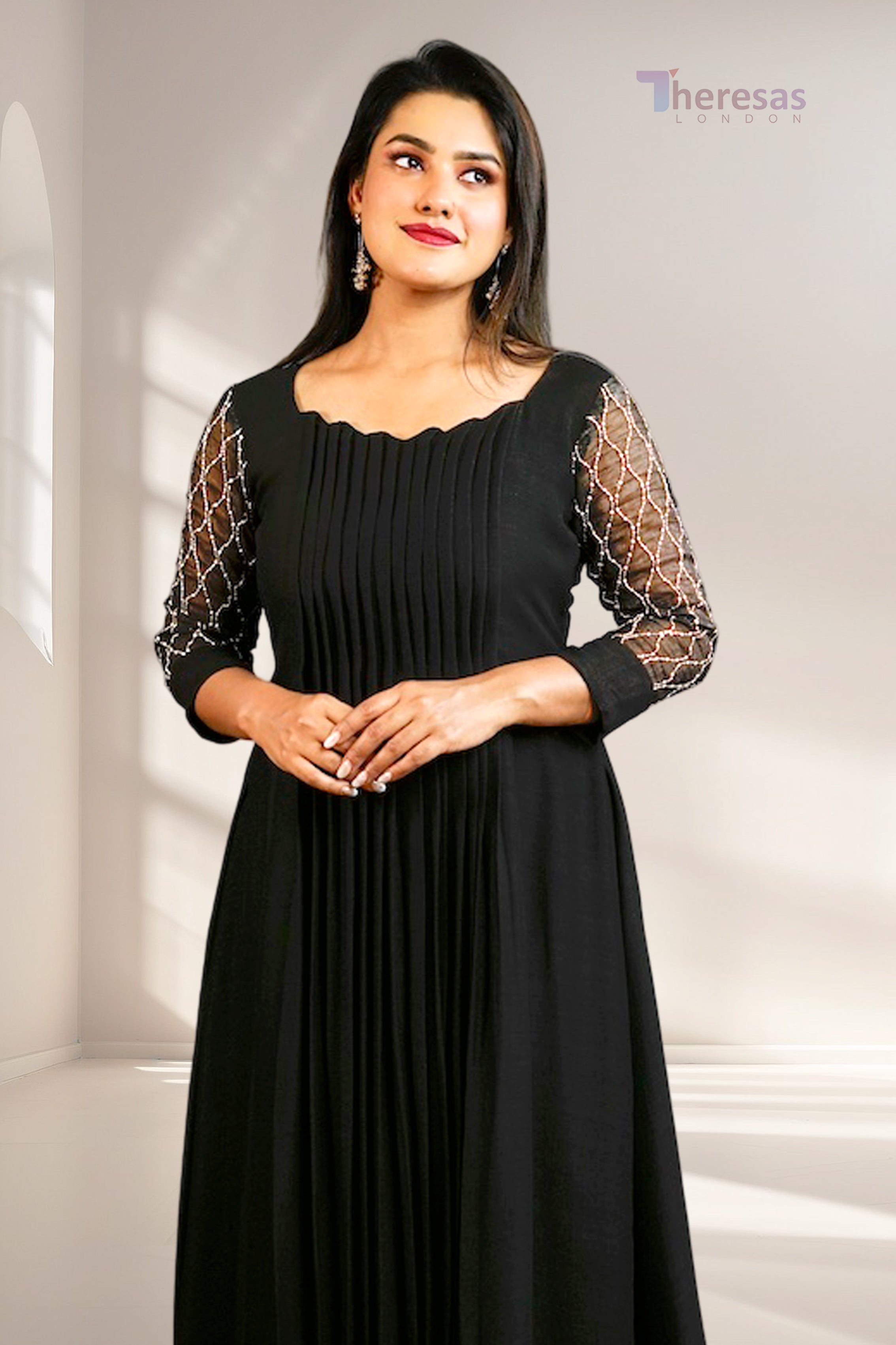 Scalloped Neckline Kurti (KRT-508)