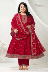 Plus Size Churidar Set (PLS-010)