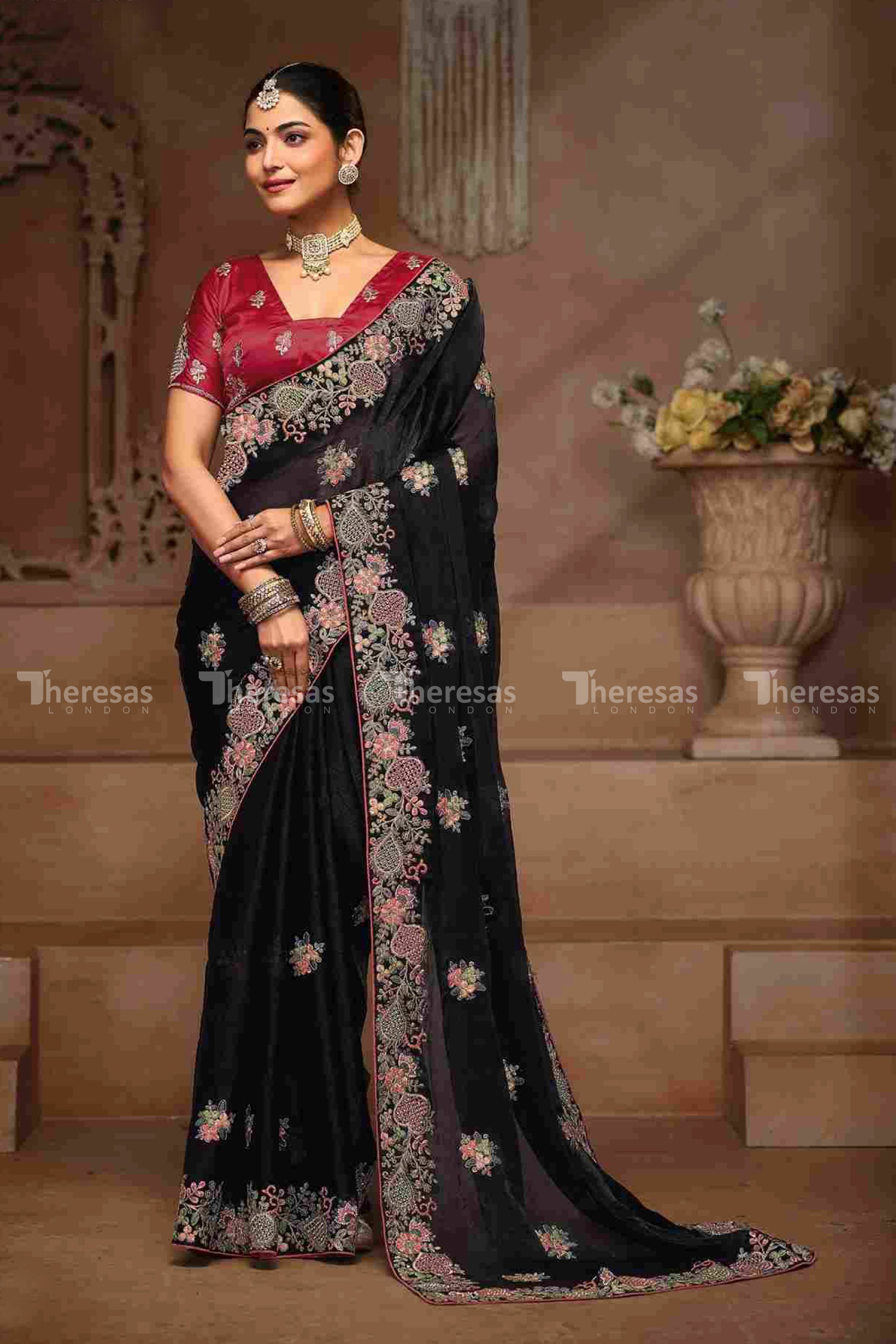 Designer Saree with Stitched Blouse