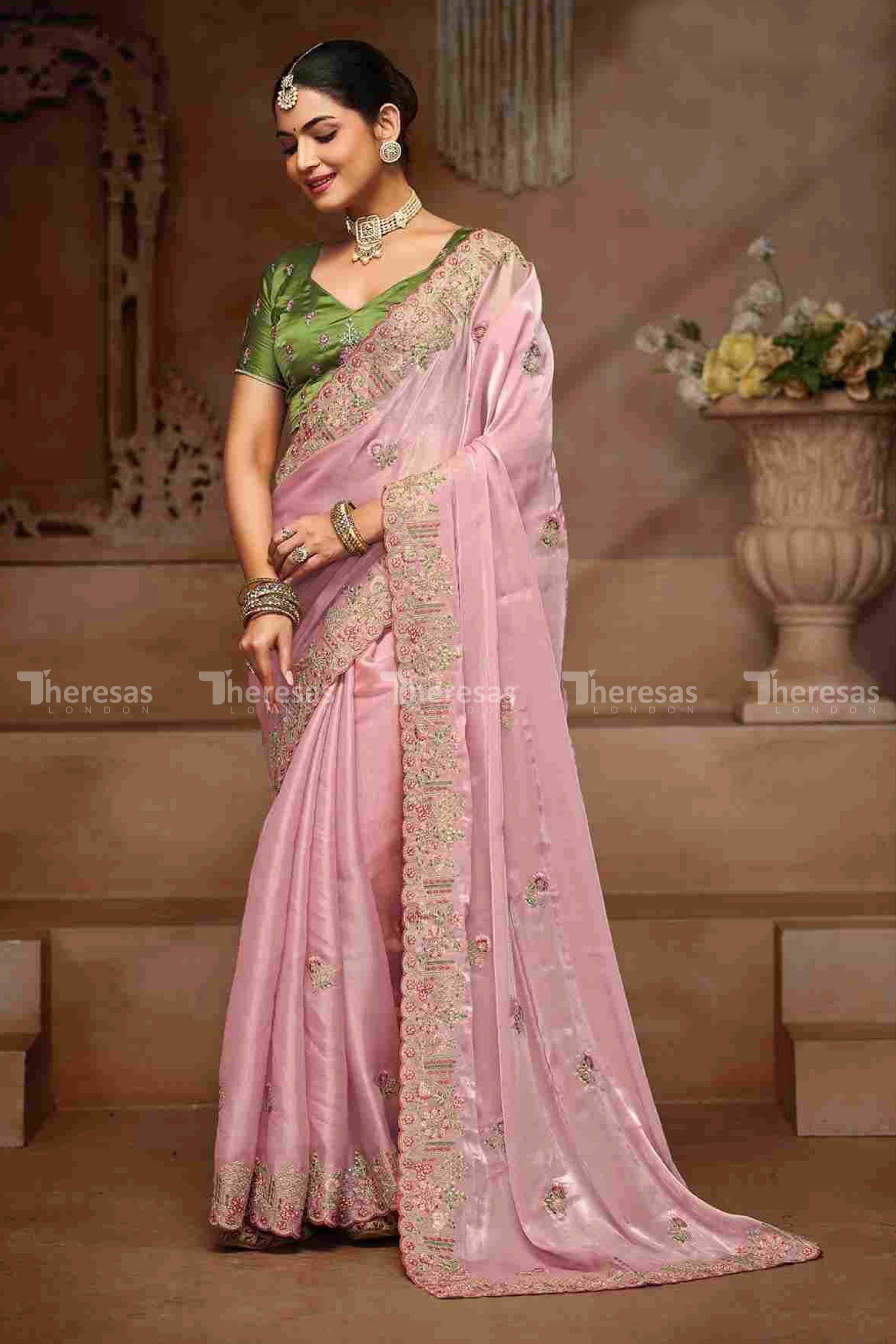 Designer Saree with Stitched Blouse