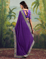 Georgette Saree with Stitched blouse