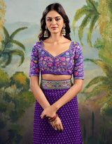 Georgette Saree with Stitched blouse
