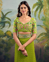 Georgette Saree with Stitched blouse