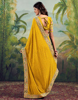 Georgette Saree with Stitched blouse