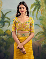Georgette Saree with Stitched blouse