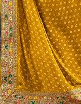 Georgette Saree with Stitched blouse