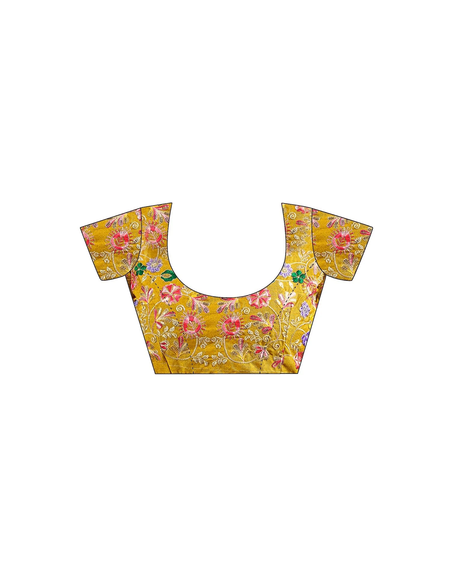 Georgette Saree with Stitched blouse