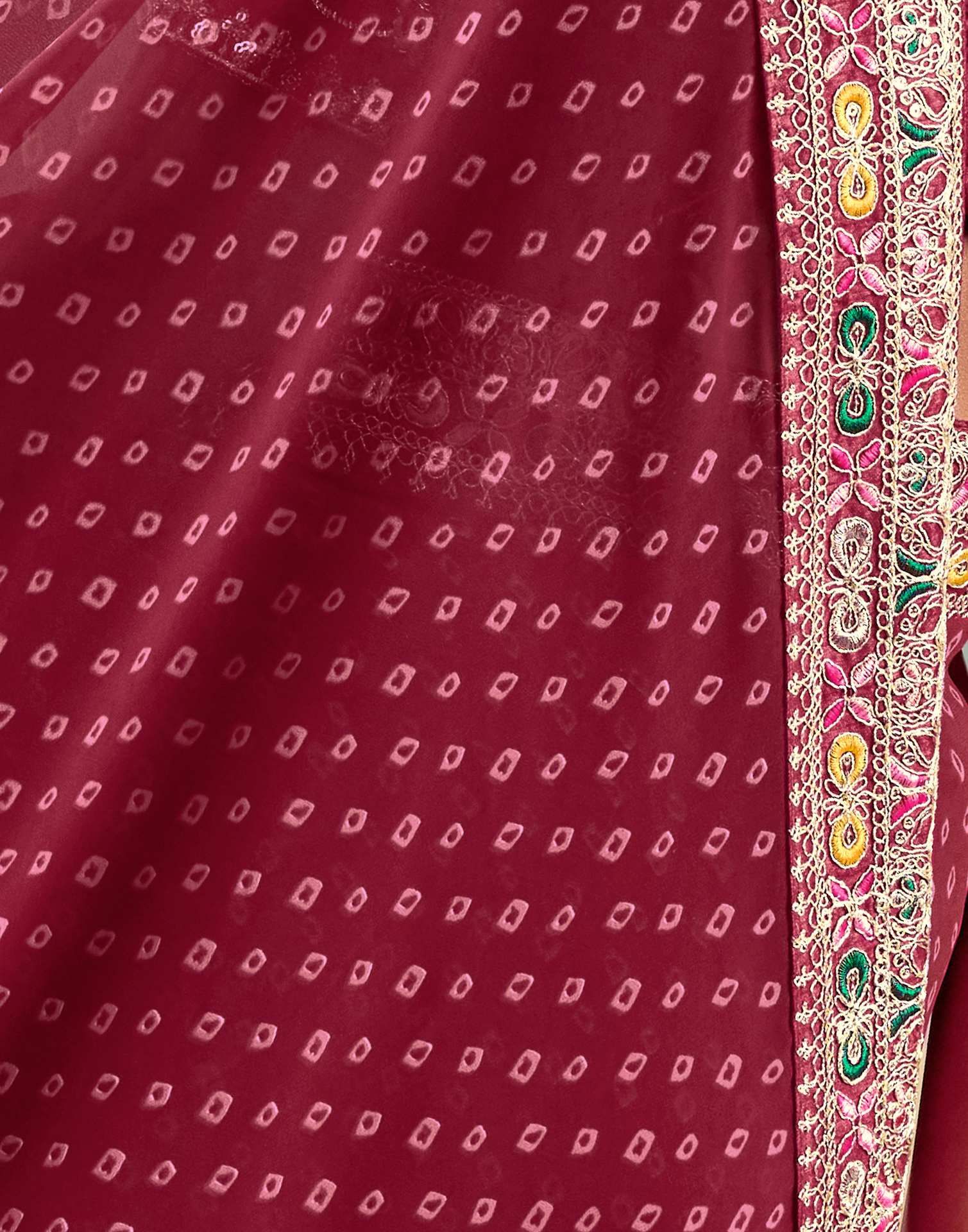 Georgette Saree with Stitched blouse