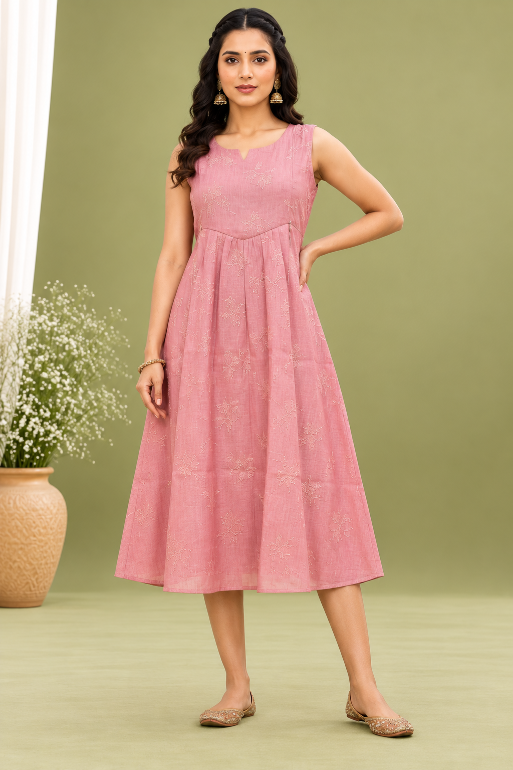 Maternity Sleeveless Kurti (MAT-051)