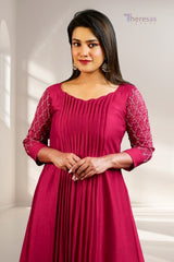 Scalloped Neckline Kurti (KRT-508)