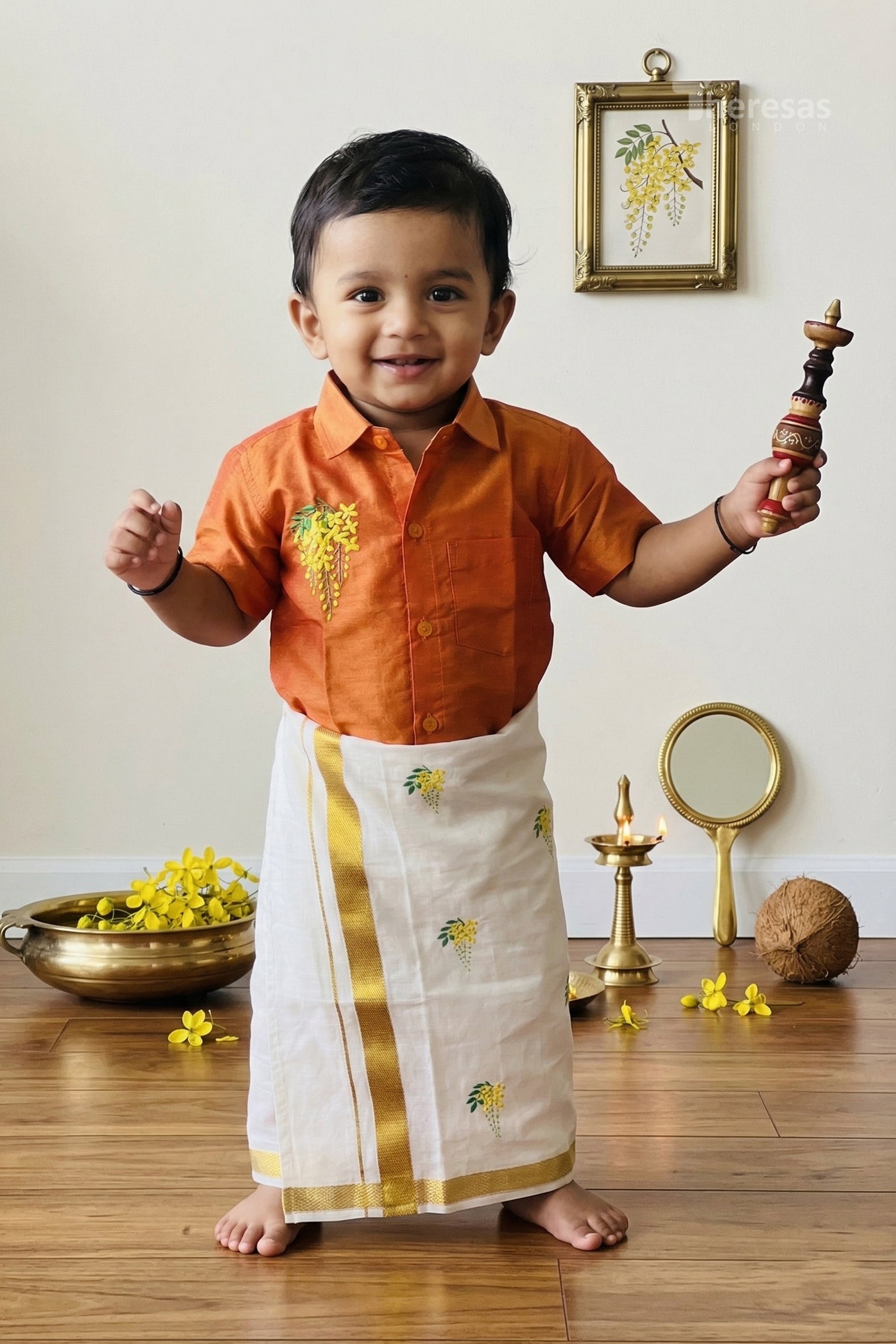 Kids Shirt Mundu Combo (KSM-030)