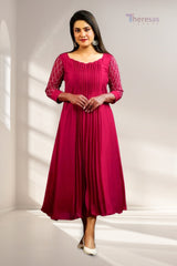 Scalloped Neckline Kurti (KRT-508)