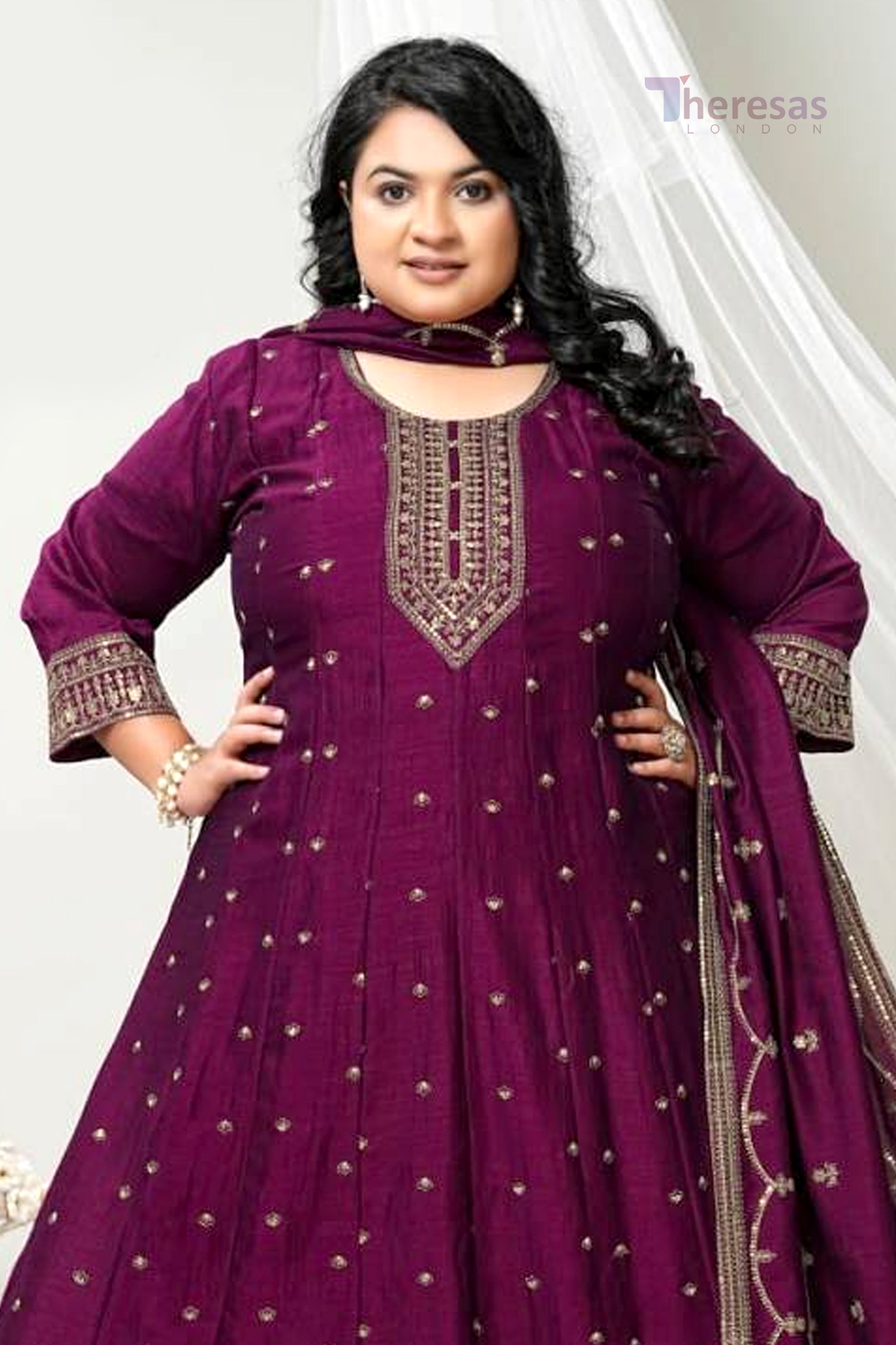 Plus Size Churidar Set (PLS-010)