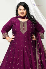 Plus Size Churidar Set (PLS-010)