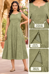 Maternity Sleeveless Kurti (MAT-051)