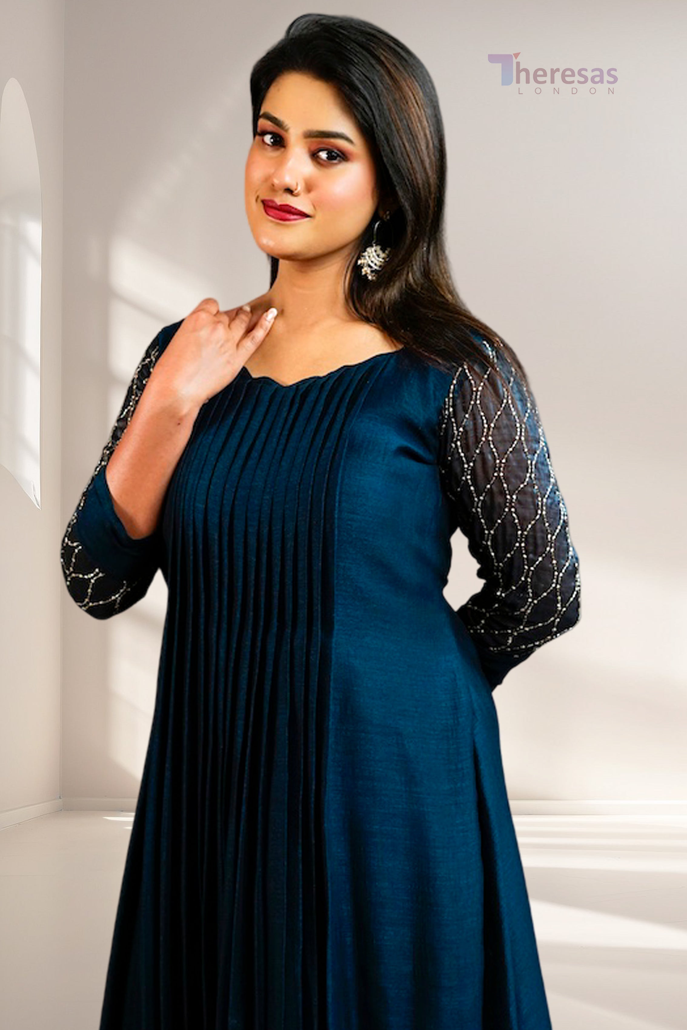 Scalloped Neckline Kurti (KRT-508)