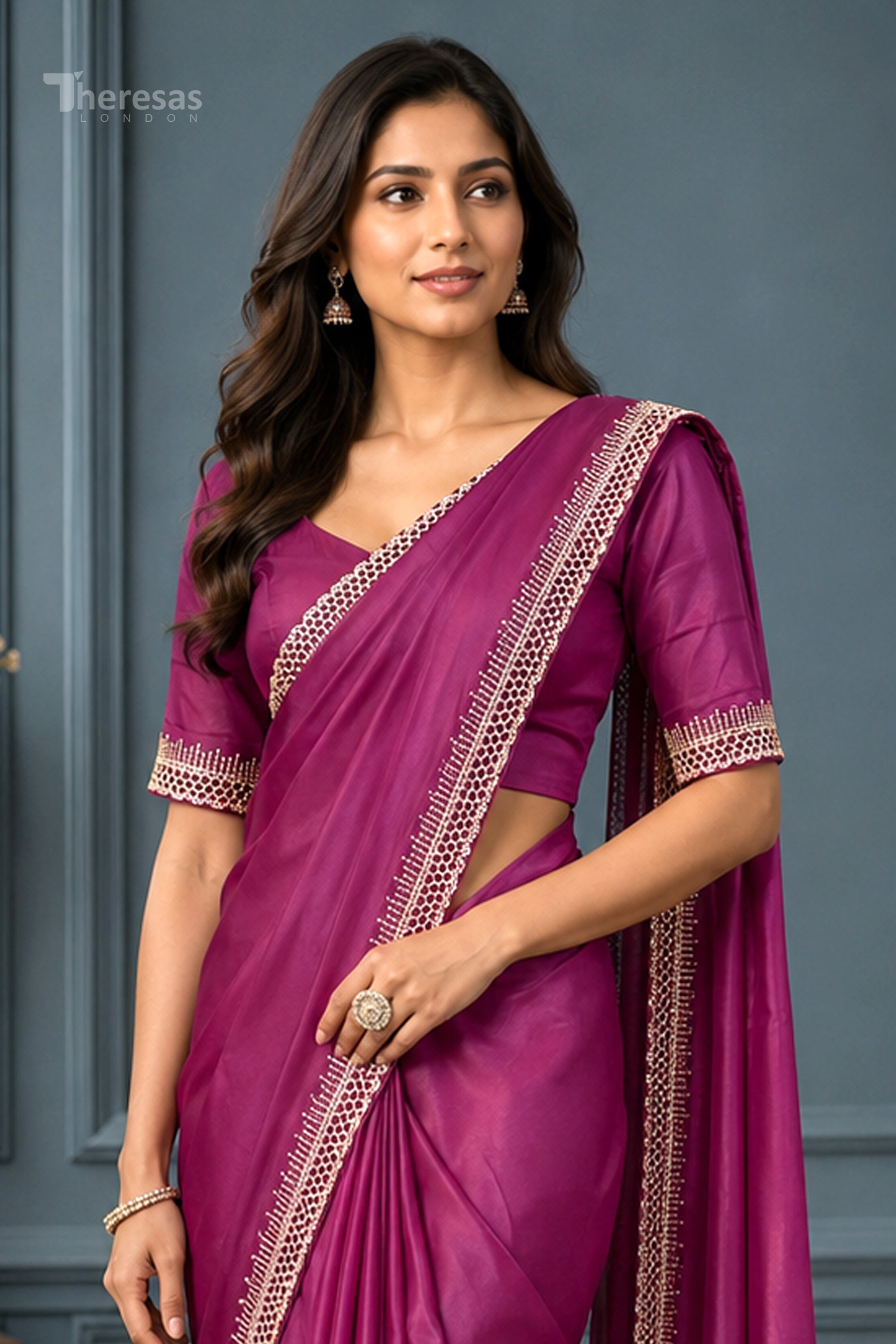 Saree with Stitched Blouse (SAR-518)