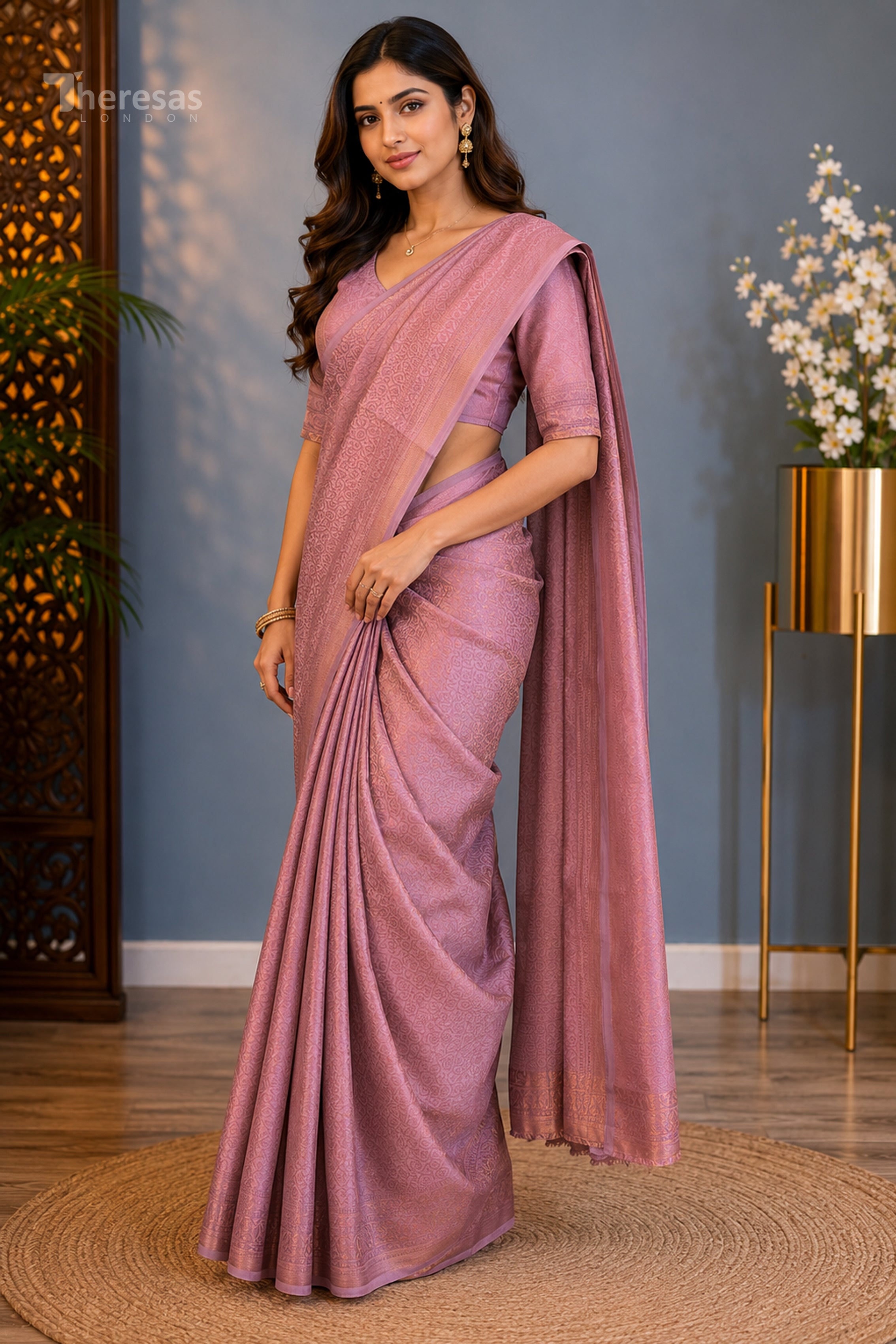 Saree with Stitched Blouse (SAR-519)