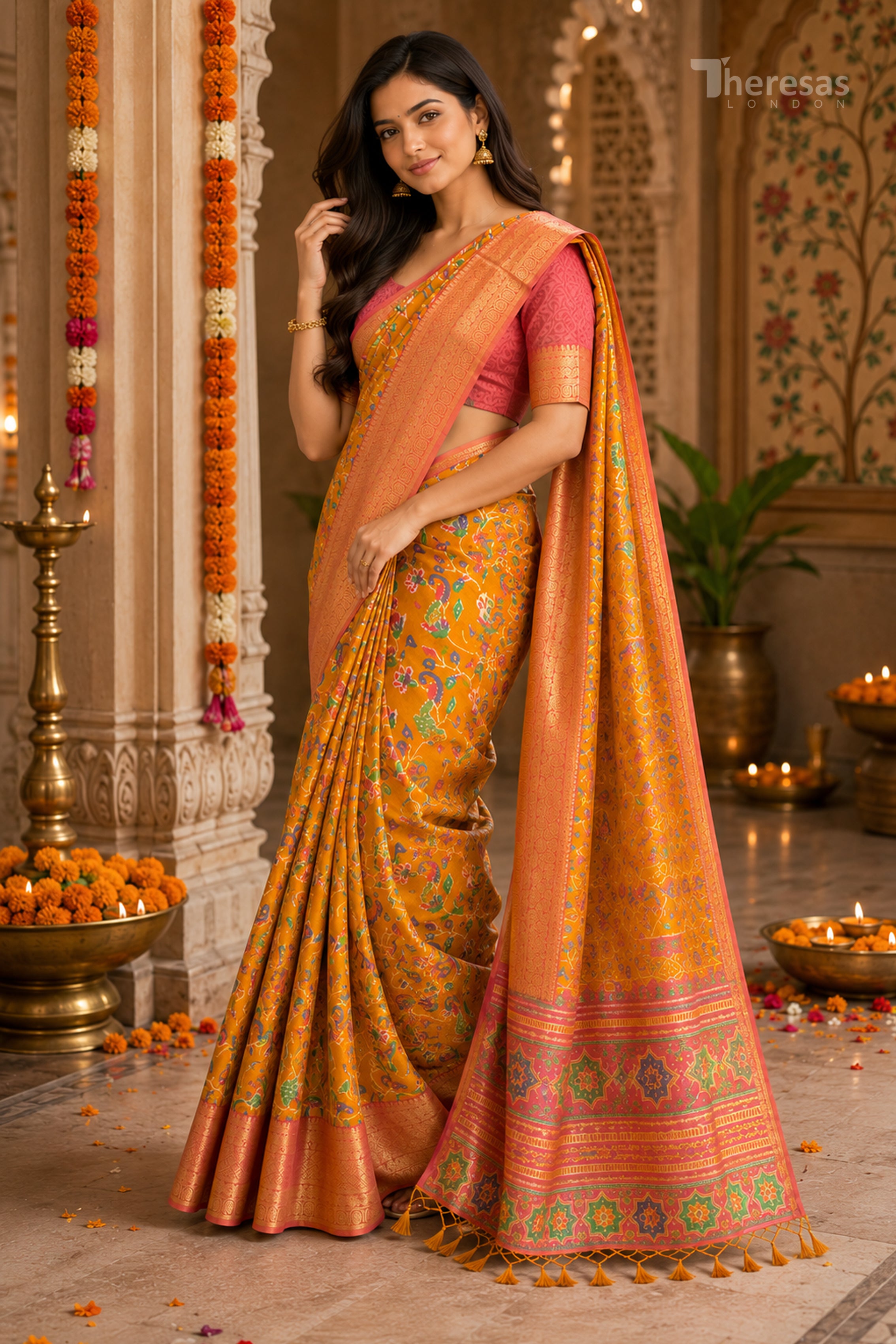 Saree with Stitched Blouse (SAR-525)