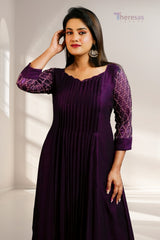 Scalloped Neckline Kurti (KRT-508)