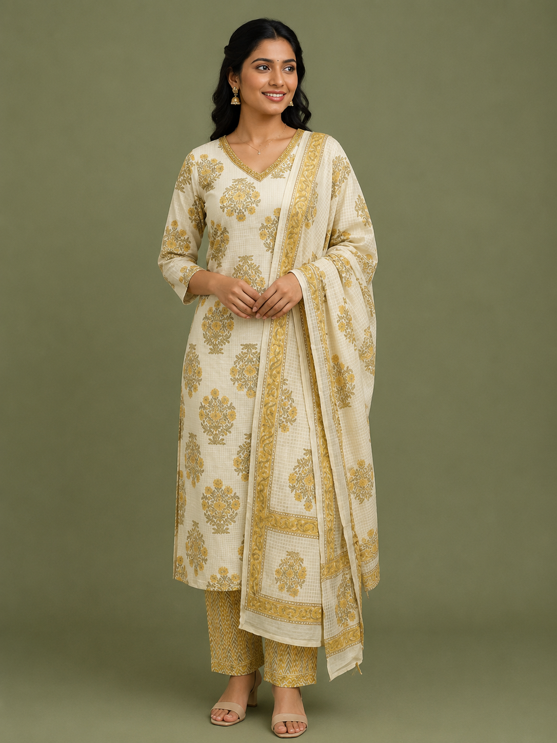 Churidar Set-Plus Size (CHR-212)
