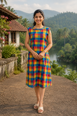 Madras Check Kurti (KRT-628)
