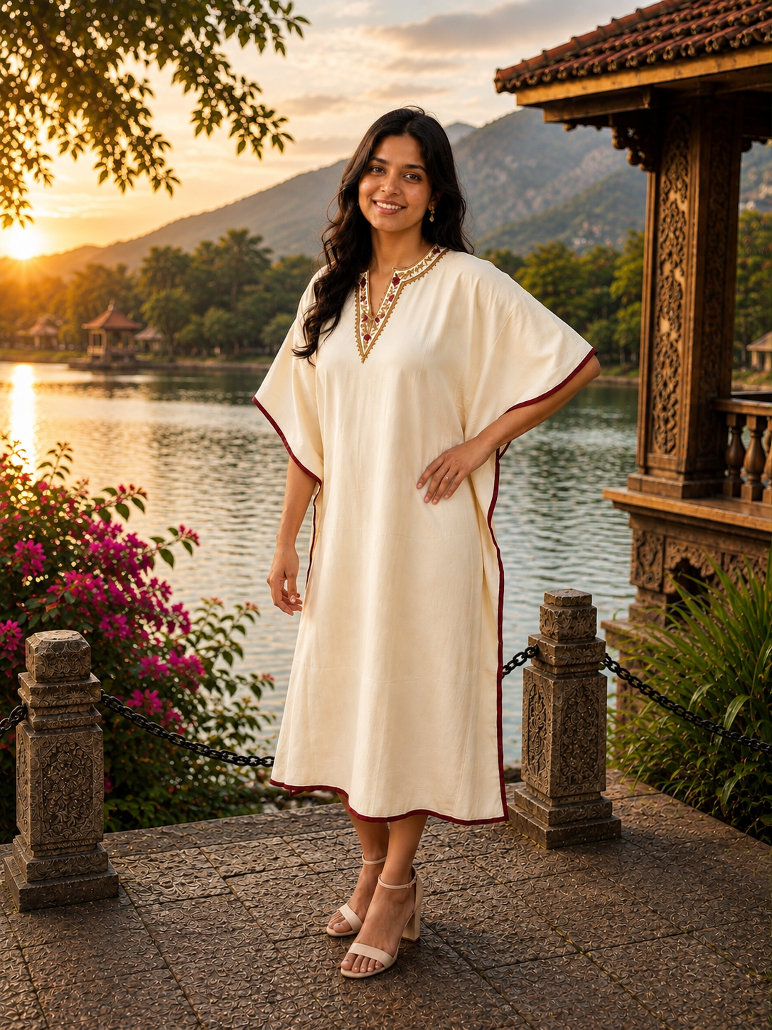 Theresas Originals Onam Kaftan -1