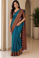 Saree with Stitched Blouse (SAR-557)