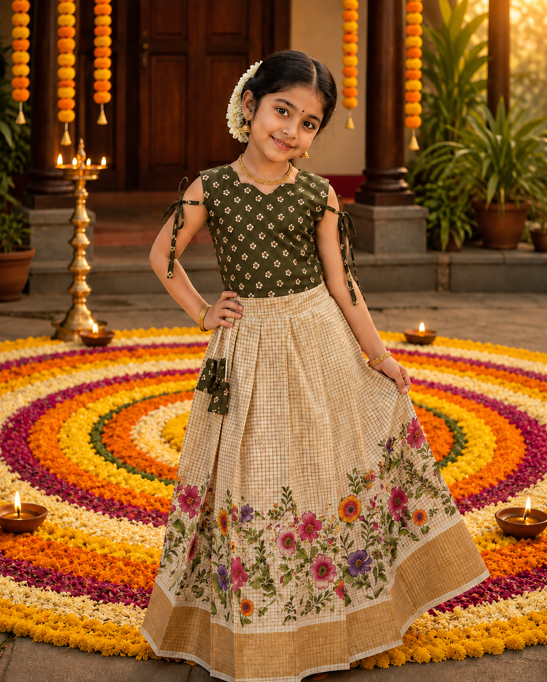 Kid’s Pattu pavada (PPB-109)