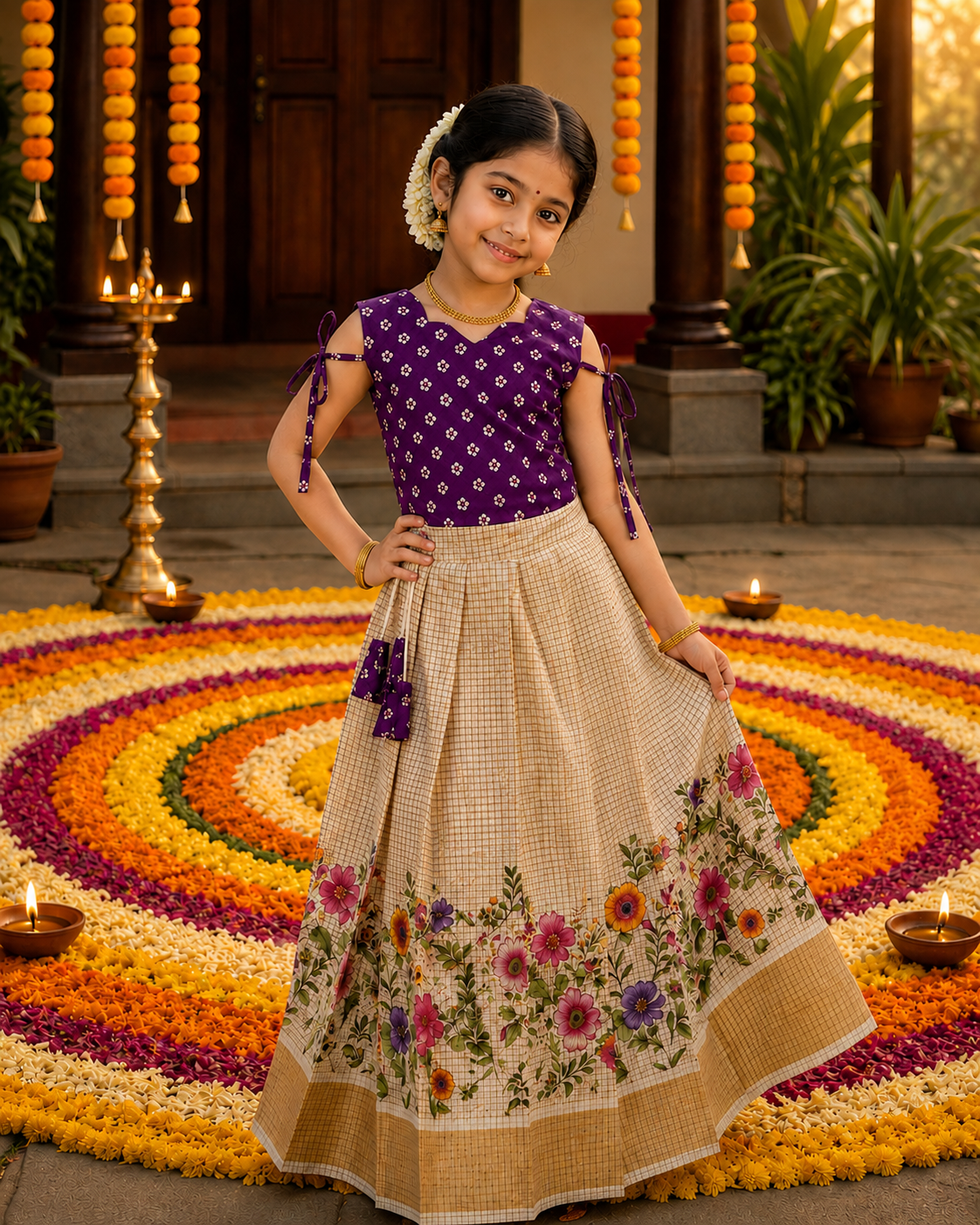 Kid’s Pattu pavada (PPB-109)