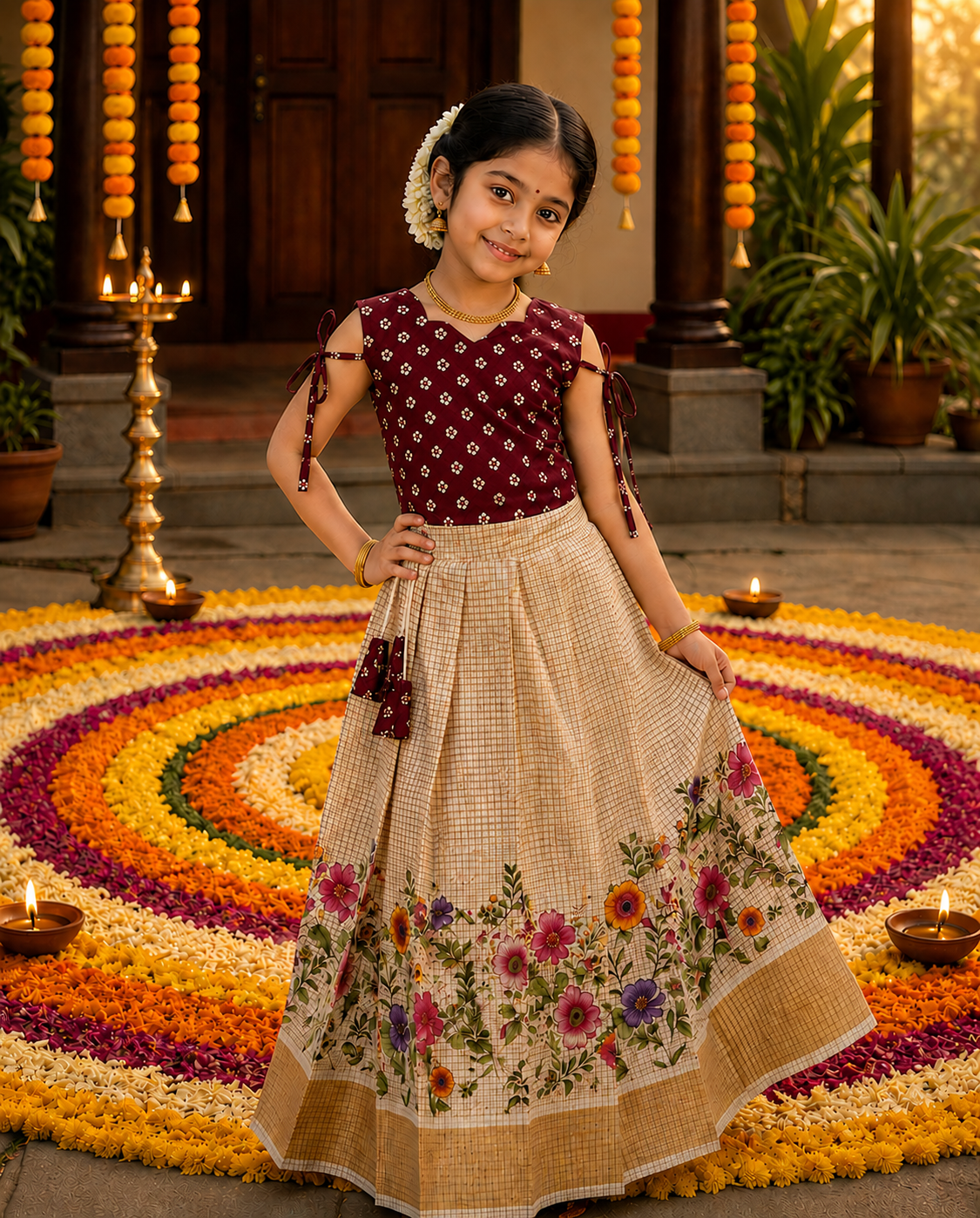 Kid’s Pattu pavada (PPB-109)