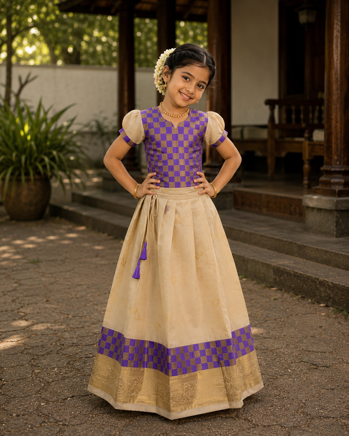 Kid’s Pattu pavada (PPB-116)