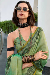Linen Tissue Silk Saree