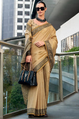 Linen Tissue Silk Saree