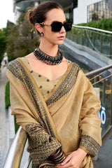 Linen Tissue Silk Saree