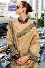 Linen Tissue Silk Saree