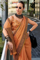 Linen Tissue Silk Saree