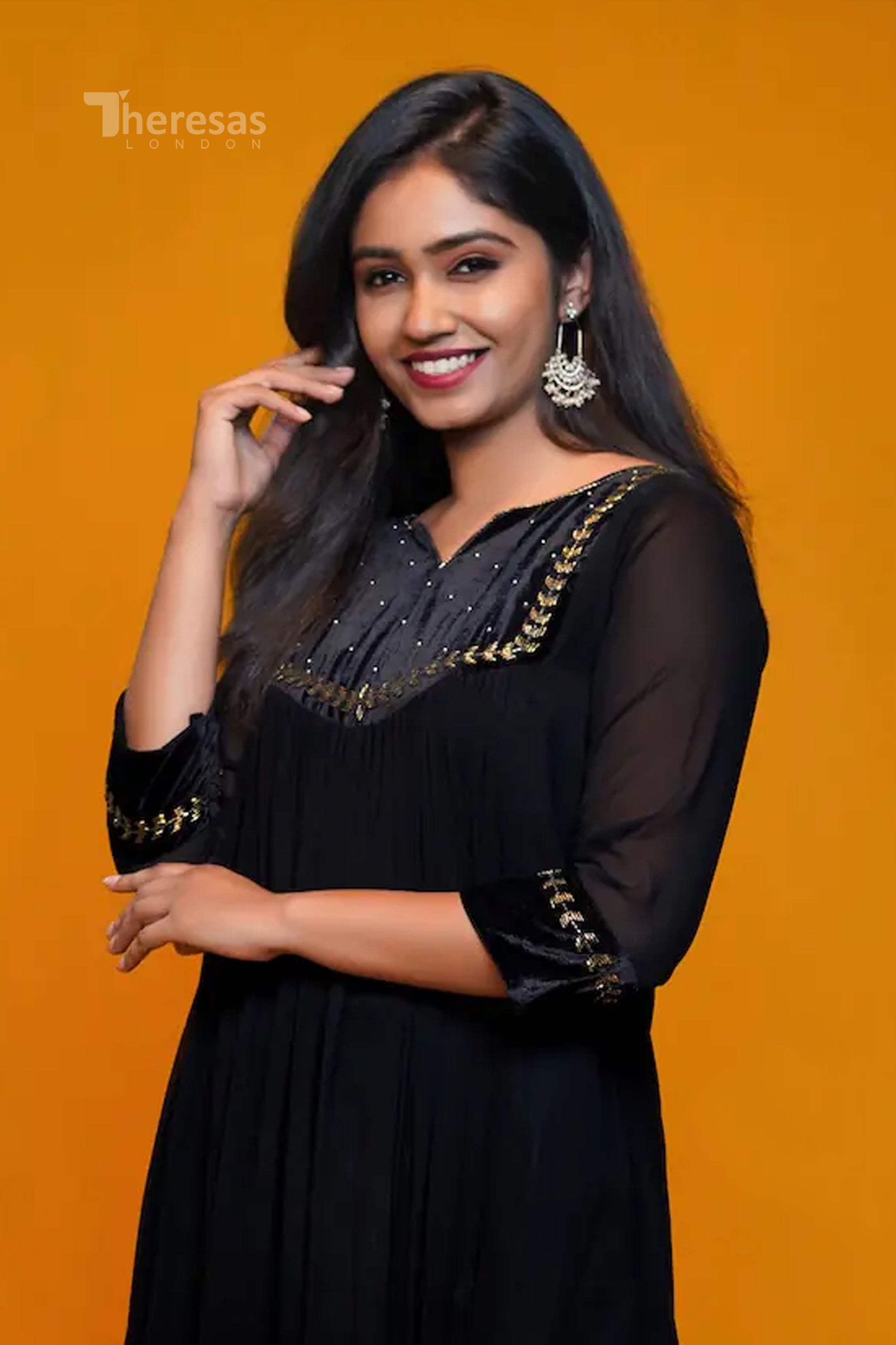 Velvet Yoke Kurti (KRT-417)